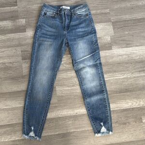 KanCan Distressed Blue Skinny Jeans